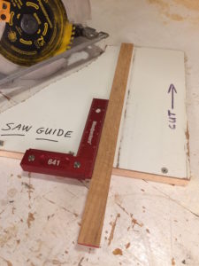 This saw guide is ideal for making accurate cuts across long boards