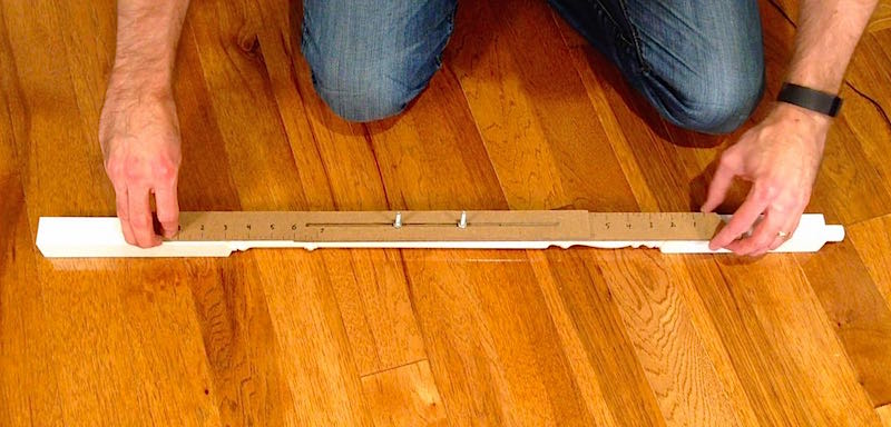 Mark length of spindles with jig