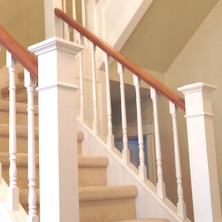 Newel post makeover